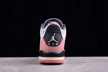 441140-100 Air Jordan 3 GS Red Stardust Vintage Floral AJ3 Basketball Shoes-4