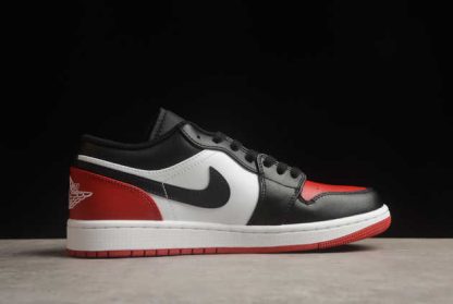 553558-161 Air Jordan 1 Low Bred Toe AJ1 Basketball Shoes-1