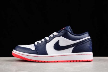 553558-481 Air Jordan 1 Retro Low Obsidian Ember AJ1 Basketball Shoes