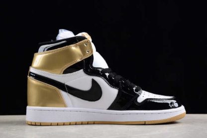 861428-001 Air Jordan 1 Retro High OG Gold Top 3 AJ1 Basketball Shoes-1