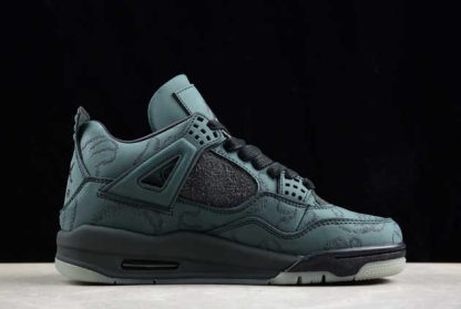 930155-001 Kaws x Air Jordan 4 Black AJ4 Basketball Shoes-1