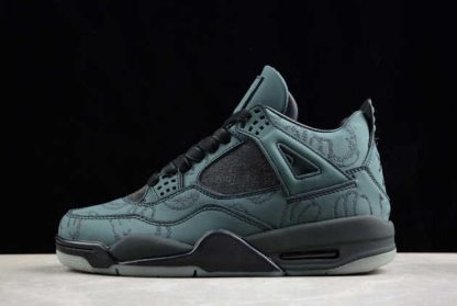 930155-001 Kaws x Air Jordan 4 Black AJ4 Basketball Shoes