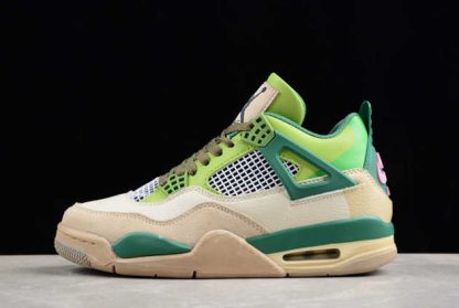 AJ4-KNCW 02 Air Jordan 4 Retro Snorlax Green Custom AJ4 Basketball Shoes