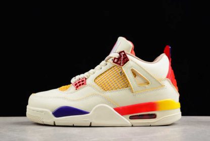 AQ0344-901 J Balvin x Air Jordan 4 Retro Smile Face Gradient Rainbow AJ4 Basketball Shoes