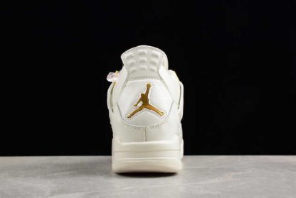 AQ9129-003 Air Jordan 4 Sail Metallic Gold AJ4 Basketball Shoes-4