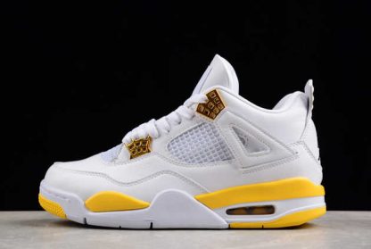 AQ9129-101 Air Jordan 4 Vivid Sulfur AJ4 Basketball Shoes