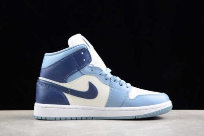 BQ6472-140 Air Jordan 1 Mid Diffused Blue AJ1 Basketball Shoes-1