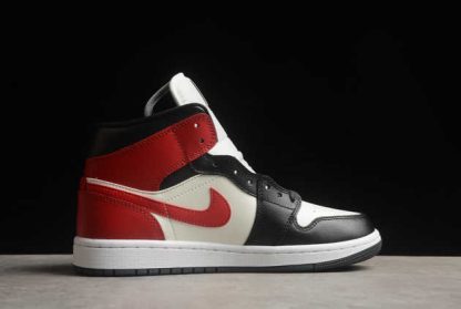 BQ6472-160 Air Jordan 1 Mid Black Toe AJ1 Basketball Shoes-1