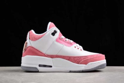 CK9246-981 WMNS Kaws x Air Jordan 3 Retro White Pink AJ3 Basketball Shoes-1