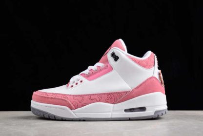 CK9246-981 WMNS Kaws x Air Jordan 3 Retro White Pink AJ3 Basketball Shoes