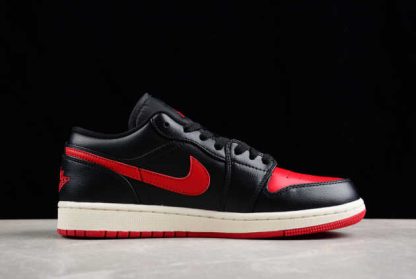 DC0774-061 Air Jordan 1 Low Bred Sail AJ1 Basketball Shoes-1