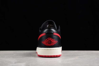 DC0774-061 Air Jordan 1 Low Bred Sail AJ1 Basketball Shoes-3