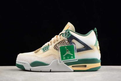 DC7770-106 Air Jordan 4 Retro Leaf Green AJ4 Basketball Shoes