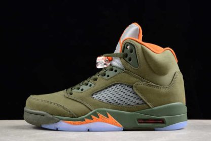 DD0587-308 Air Jordan 5 Retro Olive AJ5 Basketball Shoes