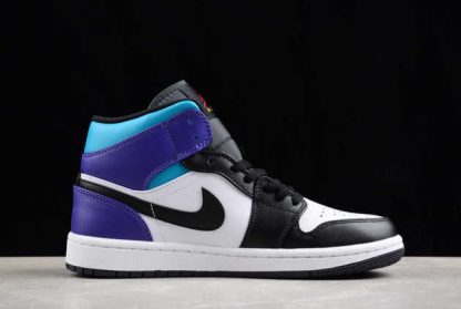 DQ8426-154 Air Jordan 1 Mid Aqua Teal Purple AJ1 Basketball Shoes-1