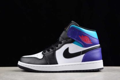 DQ8426-154 Air Jordan 1 Mid Aqua Teal Purple AJ1 Basketball Shoes