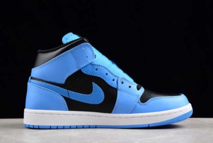 DQ8426-401 Air Jordan 1 Mid University Blue Black AJ1 Basketball Shoes-1