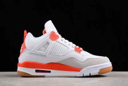 DR5415-108 Nike SB x Air Jordan 4 White Orange AJ4 Basketball Shoes-1