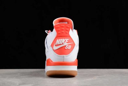 DR5415-108 Nike SB x Air Jordan 4 White Orange AJ4 Basketball Shoes-4