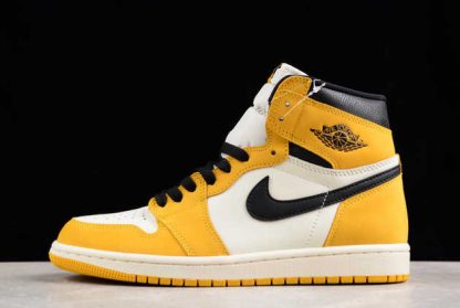 DZ5485-701 Air Jordan 1 High OG Yellow Ochre AJ1 Basketball Shoes