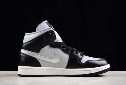 FB9892-002 Air Jordan 1 Mid SE Black Chrome AJ1 Basketball Shoes-1