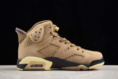 FD1643-300 Air Jordan 6 Gore-Tex Brown Kelp AJ6 Basketball Shoes-1