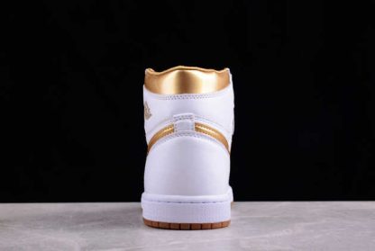 FD2596-107 Air Jordan 1 High OG Metallic Gold AJ1 Basketball Shoes-4