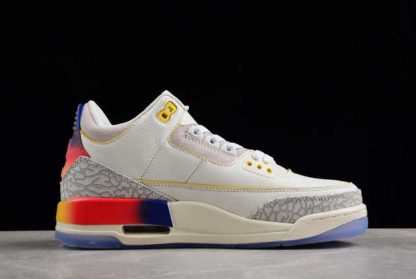 FN0344-901 J. Balvin x Air Jordan 3 Retro Medellín Sunset AJ3 Basketball Shoes-1