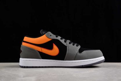 FN7308-008 Air Jordan 1 Low Black Orange AJ1 Basketball Shoes-1