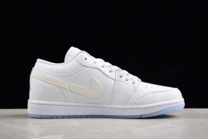 FQ9112-100 Air Jordan 1 Low SE Glitter Swoosh AJ1 Basketball Shoes-1