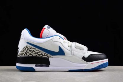 FV8117-141 Air Jordan Legacy 312 Low White Industrial Blue Basketball Shoes-1