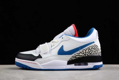 FV8117-141 Air Jordan Legacy 312 Low White Industrial Blue Basketball Shoes