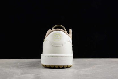 FZ3124-200 Air Jordan 1 Low Golf x Travis Scott Neutral Olive Basketball Shoes-4