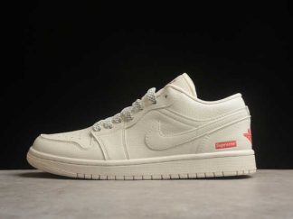 WG8850-002 Supreme x Air Jordan 1 Low AJ1 Basketball Shoes