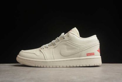 WG8850-002 Supreme x Air Jordan 1 Low AJ1 Basketball Shoes