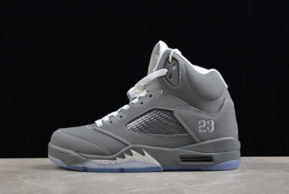 136027-005 Air Jordan 5 Retro Wolf Grey AJ5 Basketball Shoes