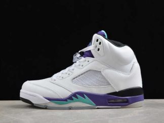 136027-108 Air Jordan 5 Retro Grape AJ5 Basketball Shoes