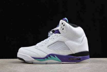 136027-108 Air Jordan 5 Retro Grape AJ5 Basketball Shoes