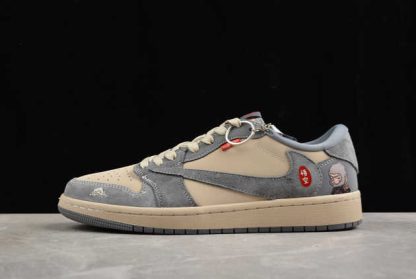 CH6336-013 Travis Scott x Fragment Design x Air Jordan 1 Low OG SP WuKong AJ1 Basketball Shoes