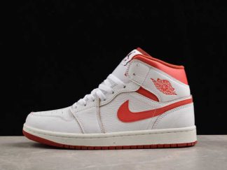 FJ3458-160 Air Jordan 1 Mid SE Dune Red AJ1 Basketball Shoes