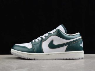 FQ7687-300 Air Jordan 1 Low SE Oxidized Green AJ1 Basketball Shoes