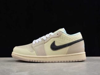 HQ3440-101 Air Jordan 1 Low SE Sanddrift Glacier Blue AJ1 Basketball Shoes