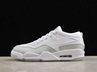 HQ3441-111 Air Jordan 4 RM White Metallic Silver AJ4 Basketball Shoes