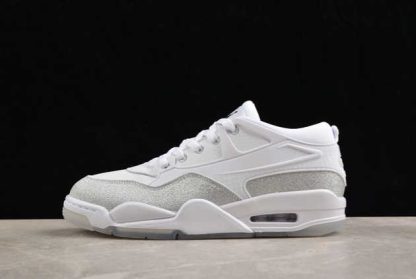 HQ3441-111 Air Jordan 4 RM White Metallic Silver AJ4 Basketball Shoes